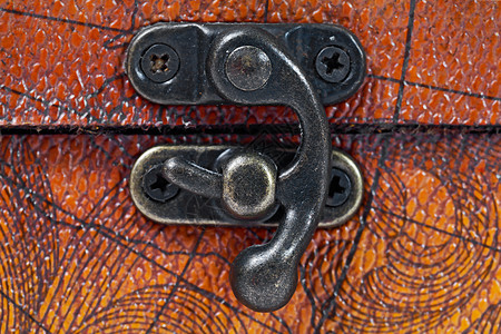 胸锁紧闭合页案件金属闩锁安全黄铜贮存胸部风格车厢图片