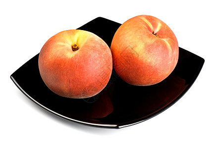 黑盘上红桃果汁杏子盘子油桃饮食维生素橙子热带营养水果图片