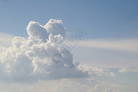 蓝天空背景云景阳光积雨云雾水分天堂环境季节太阳天空图片