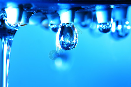 水滴乐趣生活液体居住蓝色玻璃洗发水气泡温泉海洋背景图片