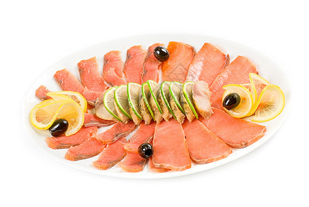 鱼套鱼午餐美食叶子橙子桌子食物鲭鱼密友烹饪沙拉图片