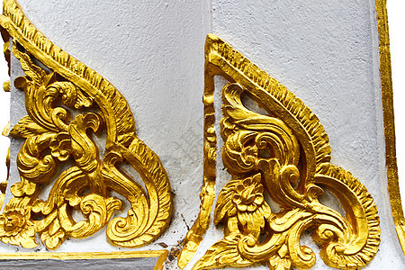 杆寺的泰国传统风格模式寺庙建筑学古董文化艺术宗教金子装饰佛教徒建筑图片