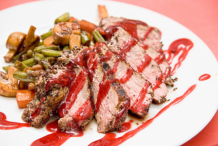 肉用餐洋葱紫色盘子胡椒午餐蔬菜食物美食油炸图片