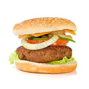 汉堡包包子午餐野餐油炸芝麻美食蔬菜晚餐面包洋葱图片