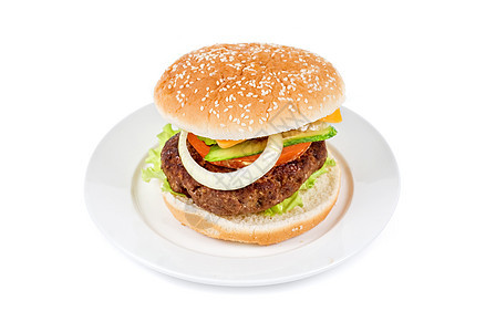 汉堡包油炸洋葱美食包子小吃馒头午餐沙拉野餐芝麻图片