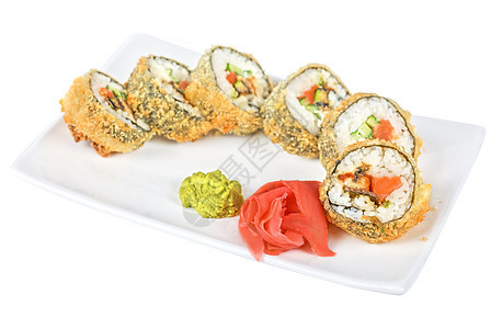 寿司宏观餐厅用餐食物盘子重量海鲜情调蔬菜大豆图片