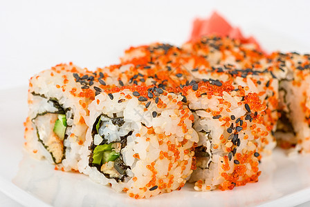 寿司盘子大豆餐厅异国海鲜美食鱼片情调宏观午餐图片