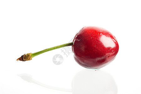 红色在白色上食物水果健康图片