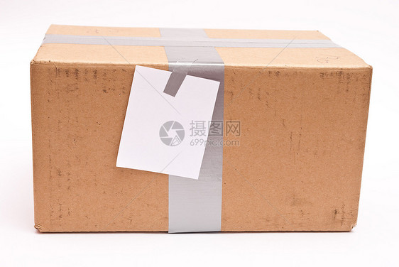 纸盒夹子棕色盒子产品送货店铺包装邮政零售床单图片