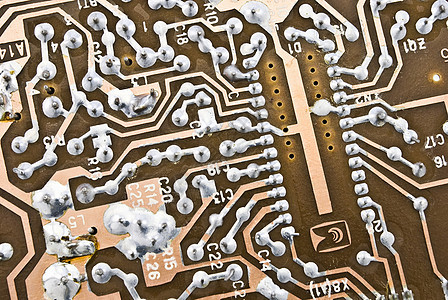 电子电路板背景背景电路芯片软件机器人痕迹打印钎焊金属单元细胞图片
