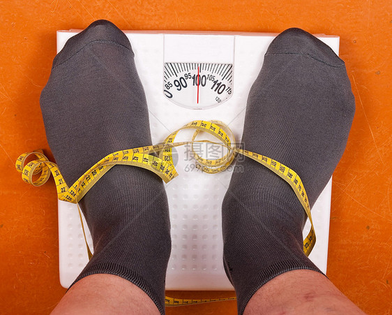 加权比量男人仪表袜子机器保健女性肥胖磁带重量饮食图片
