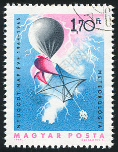 气球信封明信片风暴天气飞艇邮资空气闪电航班邮票图片