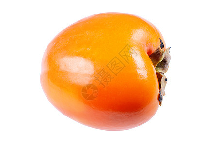 白色背景上的 Persimmon 孤立图片