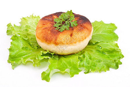 配肉的蛋糕早餐小麦香气营养绿色馅饼糕点面包包子海绵图片