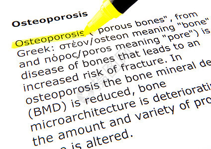骨质疏松学习毛毡宏观打字稿水平教练字典教学手册荧光笔图片