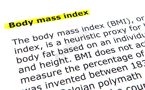 体重指数BMI知识教科书打印智慧手册身体毛毡宏观文档字典图片