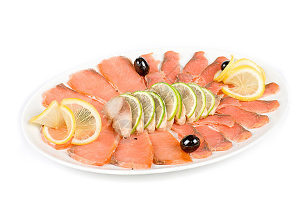 鱼套鱼蔬菜鲭鱼胡椒餐厅烹饪午餐密友美味小吃桌子图片