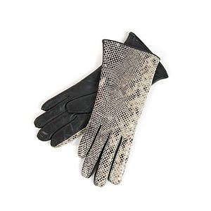 灰色女性皮手套男人天气手指白色衣服棕榈羊毛皮革季节材料图片