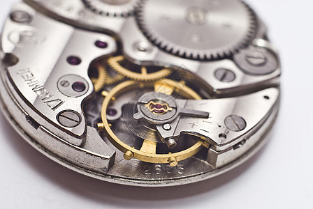 旧时钟 宏观引擎宝石发条手表时间机器机械工程车轮黄铜图片