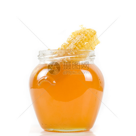 蜂蜜营养治愈液体玻璃工作室花蜜甜点反射金子用具图片