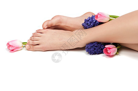 复活节脚趾叶子皮肤温泉郁金香疗法治疗修脚卫生女性图片