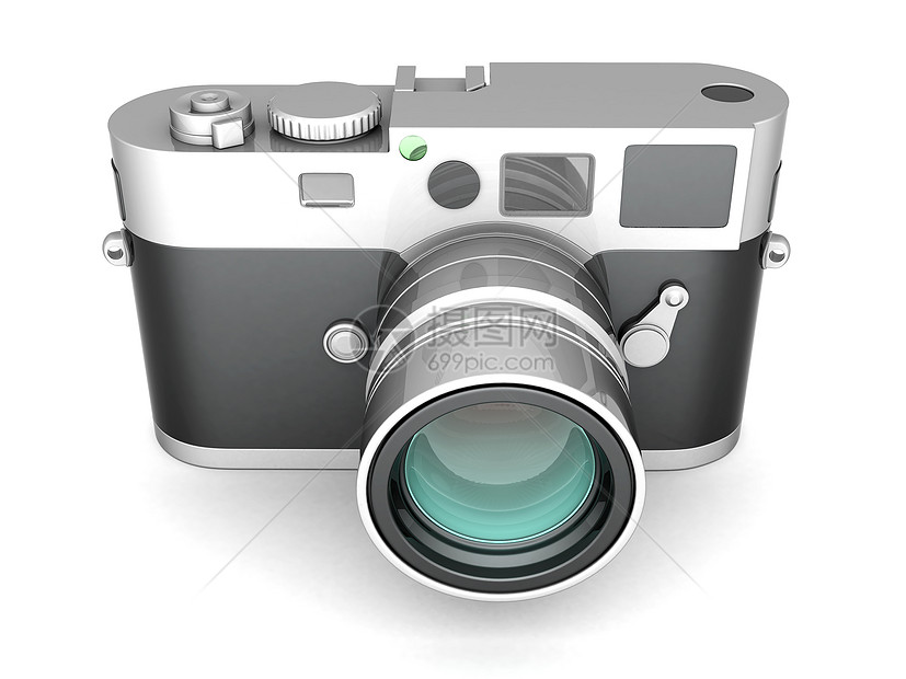 历史数码照相机镜片白色金属单反图片