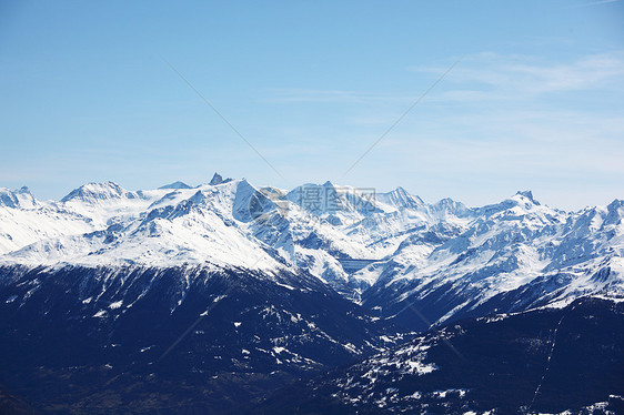 山上有高山太阳冰川小路单板阳光季节运动全景云杉旅行图片