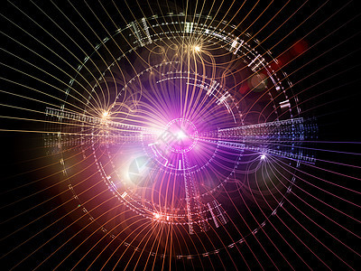 电网灯射线网格墙纸技术光盘娱乐活力几何学紫色图片
