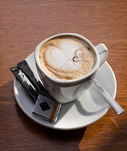 卡布奇诺时间泡沫杯子早餐饮料飞碟咖啡馆咖啡师叶子豆子咖啡店图片