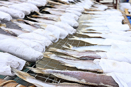 干鱼海鲜熏制动物群食物异国美味盐渍生物情调美食图片