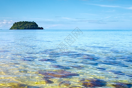 热带热带海滩风景情调水晶支撑蓝色异国娱乐沿海晴天海浪图片