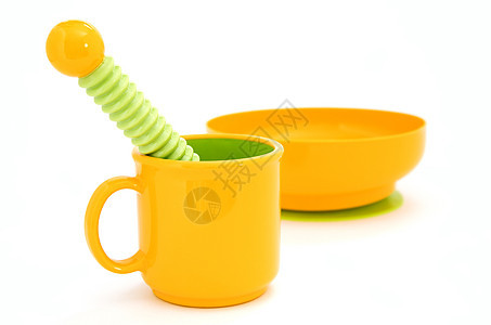 亮橙色全套早餐团体橙子餐具童年陶器塑料飞碟盘子杯子图片