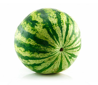 绿色西瓜 孤立在白色上摄影蔬菜热带小吃食物茶点气候生活营养农业图片