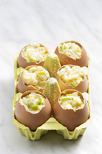 配有的炒鸡蛋营养蛋盒美食盘子食物蛋壳韭菜静物图片