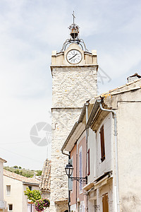 法国普罗旺斯世界位置村庄景点建筑教会外观历史建筑学旅行图片