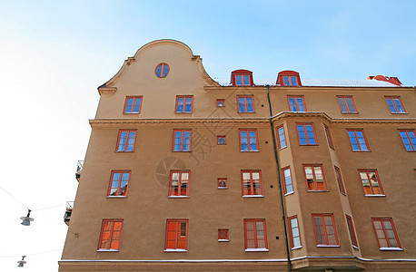 位于斯德哥尔摩市中心住宅建筑的院内建筑图片