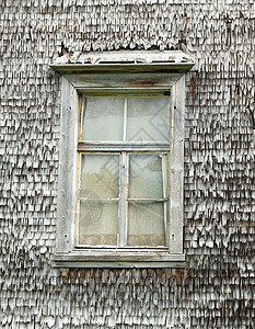 旧窗口住宅框架窗户风化房子玻璃灰色背景图片