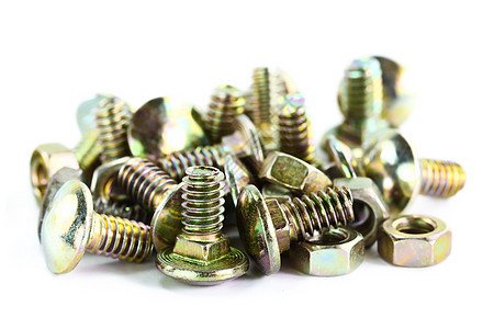 对螺栓和螺母的不同看法白色硬件金属工具插图宏观工业收藏螺纹坚果图片