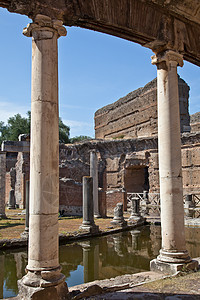 罗马柱城市论坛旅行旅游纪念碑帝国反射别墅寺庙废墟图片