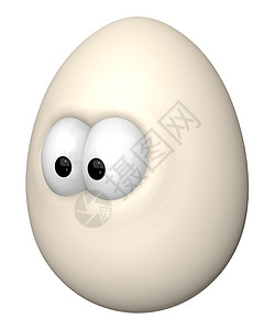 有趣的鸡蛋烹饪食品白色蛋壳产品生活食物农场插图眼睛图片