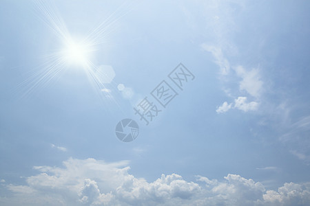 蓝色天空的白云天气阳光白色空气天堂图片