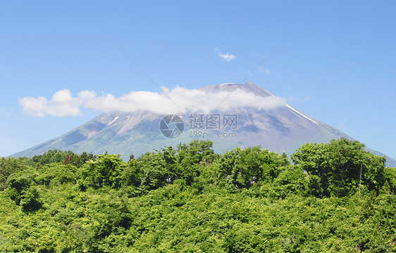 伊瓦特山和蓝天天空蓝色天气晴天图片