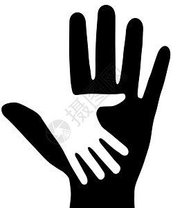 把手举起来联盟插图幸福会议夫妻绘画身体阴影男人戒指图片