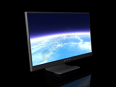 亮光显示薄膜控制板技术地球宽屏硬件行星蓝色显卡监视器图片