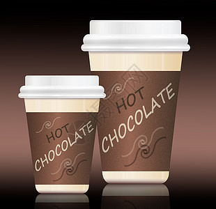 热巧克力奶油甜点安慰液体饮料饮食可可卡片塑料牛奶图片