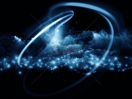 分形泡沫世界墙纸魔法精神星云创造力想像力线圈卷曲旋转漩涡图片
