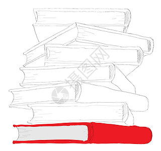 书籍堆叠堆积  孤立在白色背景上训练草图法律团体文学文书数据知识大学工作图片