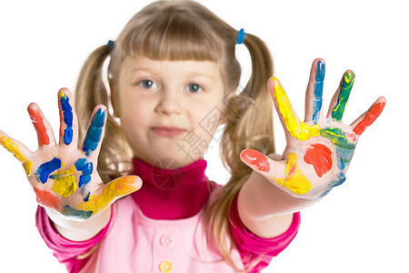 女童女孩教育手指快乐喜悦乐趣幸福童年儿童艺术学校图片