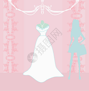 婚纱沙龙店面裙子销售店铺面纱玻璃零售婚礼窗户女性图片