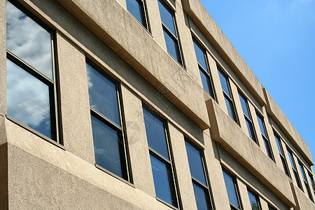 办公大楼蓝色反射玻璃窗户建筑天空建筑学图片